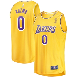 Men's Los Angeles Lakers Kyle Kuzma 2020 NBA Finals Champions Fast Break Replica Jersey - Icon Edition