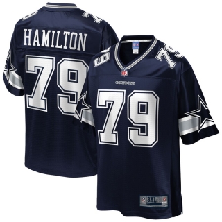 Men's Dallas Cowboys Justin Hamilton NFL Pro Line Navy Big & Tall Team Player Jersey