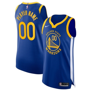 Men's Golden State Warriors Nike Blue 2020-21 Authentic Custom Jersey – Icon Edition