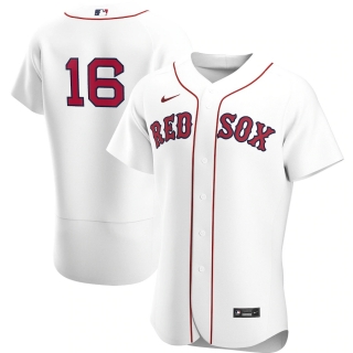 Men's Boston Red Sox Andrew Benintendi Nike White Home 2020 Authentic Player Jersey