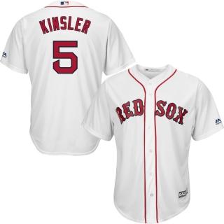 Men's Boston Red Sox Ian Kinsler Majestic White Home Official Cool Base Player Jersey