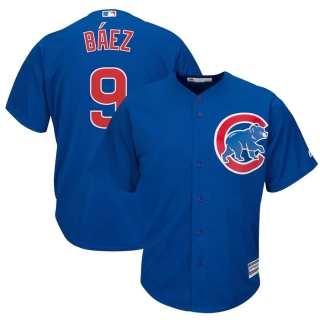 Men's Chicago Cubs Javier Baez Majestic Royal Big & Tall Cool Base Player Jersey