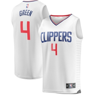 Men's LA Clippers JaMychal Green Fanatics Branded White Fast Break Replica Jersey - Association Edition