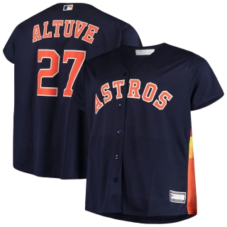 Men's Houston Astros Jose Altuve Majestic Navy Big & Tall Replica Player Jersey