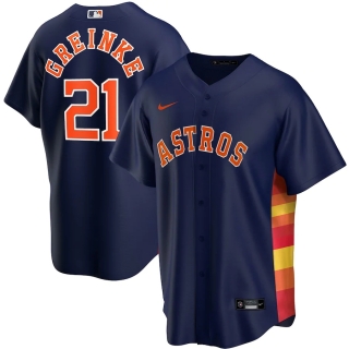 Men's Houston Astros Zack Greinke Nike Navy Alternate 2020 Replica Player Jersey