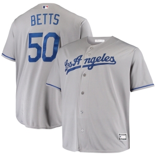 Men's Los Angeles Dodgers Mookie Betts Gray Big & Tall Replica Player Jersey