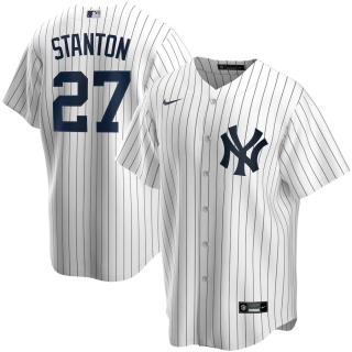 Men's New York Yankees Giancarlo Stanton Nike White Home 2020 Replica Player Jersey