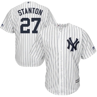 Men's New York Yankees Giancarlo Stanton Majestic White Cool Base Players Choice Club Jersey