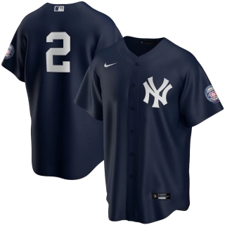 Men's New York Yankees Derek Jeter Nike Navy 2020 Hall of Fame Induction Alternate Replica Player Jersey