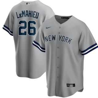 Men's New York Yankees DJ LeMahieu Nike Gray Road 2020 Replica Player Jersey