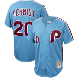 Mike Schmidt Philadelphia Phillies Mitchell & Ness Cooperstown Collection Authentic Jersey - Light Blue