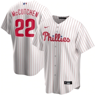 Men's Philadelphia Phillies Andrew McCutchen Nike White Home 2020 Replica Player Jersey