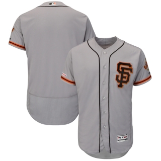 Men's San Francisco Giants Majestic Alternate Gray Flex Base Authentic Collection Team Jersey