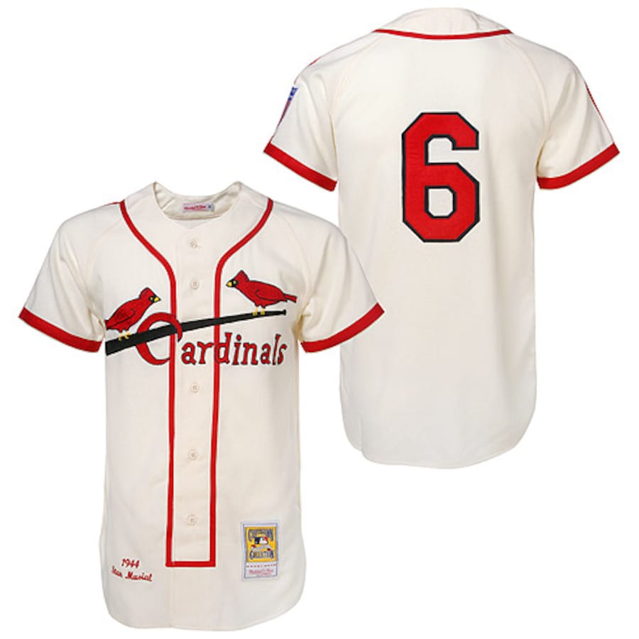 Mens St Louis Cardinals Stan Musial Mitchell And Ness Cream Mlb Authentic Jersey Sirsneakercn 