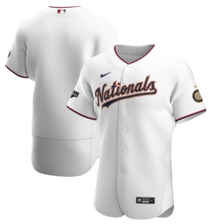 Men's Washington Nationals Nike White Gold 2020 Gold Program Authentic Jersey