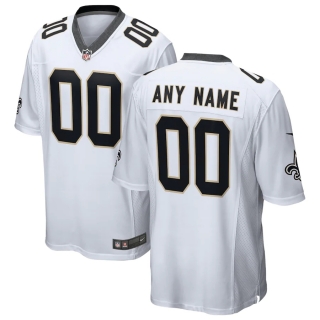 Men's New Orleans Saints Nike White Custom Game Jersey