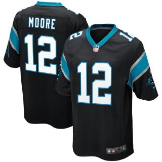 Men's Carolina Panthers DJ Moore Nike Black Game Player Jersey