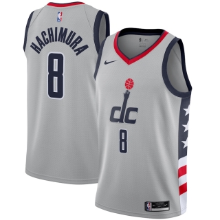 Men's Washington Wizards Rui Hachimura Nike Gray 2020-21 Swingman Player Jersey – City Edition