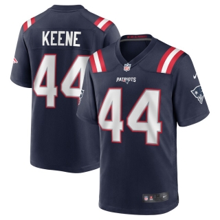 Men's New England Patriots Dalton Keene Nike Navy Team Game Jersey