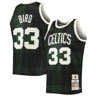 Men's Boston Celtics Larry Bird Mitchell & Ness Black 1985-86 Hardwood Classics Uninterrupted Swingman Jersey