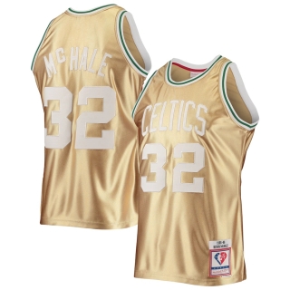 Men's Boston Celtics Kevin McHale Gold Mitchell & Ness 75th Anniversary 1985-86 Hardwood Classics Swingman Jersey