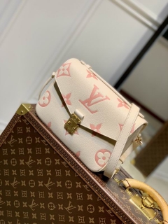 LV  Speedy M45573白色粉印 25x19x7cm gf1_936929