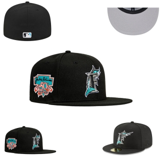 MLB Miami Marlins Fitted Hat SF - 351