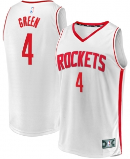 Men's Houston Rockets Jalen Green Fanatics White Fast Break Replica Player Jersey - Association Edition