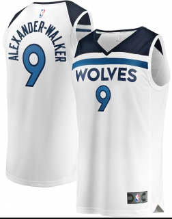 Men's Minnesota Timberwolves Nickeil Alexander-Walker Fanatics White Fast Break Replica Player Jersey - Association Edition