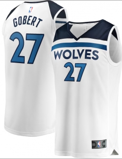 Men's Minnesota Timberwolves Rudy Gobert Fanatics White Fast Break Replica Player Jersey - Association Edition