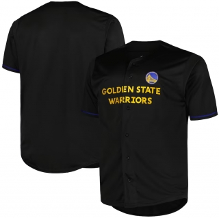 Men's Golden State Warriors Fanatics Black Pop Baseball Jersey