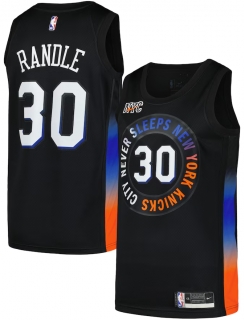 Men's New York Knicks Julius Randle Nike Black Swingman Player Jersey - City Edition