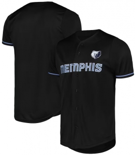 Men's Memphis Grizzlies Fanatics Black Pop Baseball Jersey