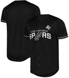 Men's San Antonio Spurs Fanatics Black Pop Baseball Jersey