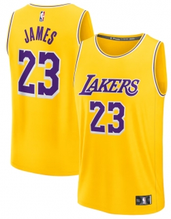 Men's Los Angeles Lakers LeBron James Fanatics Gold Fast Break Replica Jersey - Icon Edition