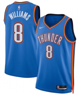 Unisex Oklahoma City Thunder Jalen Williams Nike Blue Swingman Replica Jersey - Icon Edition