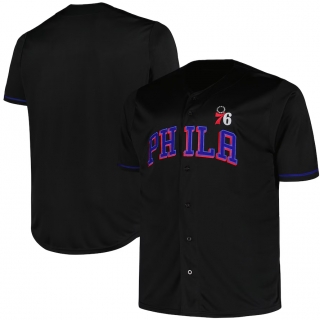 Men's Philadelphia 76ers Profile Black Big & Tall Pop Jersey