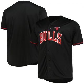 Men's Chicago Bulls Profile Black Big & Tall Pop Jersey