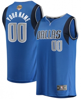 Men's Dallas Mavericks Fanatics Blue 2024 NBA Finals Custom Fast Break Jersey - Icon Edition