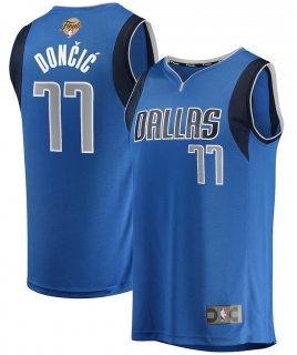 Men's Dallas Mavericks Luka Dončić Fanatics Blue 2024 NBA Finals Fast Break Replica Player Jersey - Icon Edition