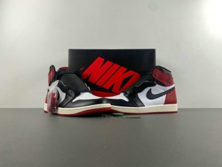 Perfect Air Jordan 1 High OG “Black Toe Reimagined” Men's Shoes