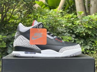 Authentic Air Jordan 3 “Black Cement”2024