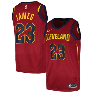 Men's Cleveland Cavaliers LeBron James Nike Wine Swingman Player Jersey - Icon Edition